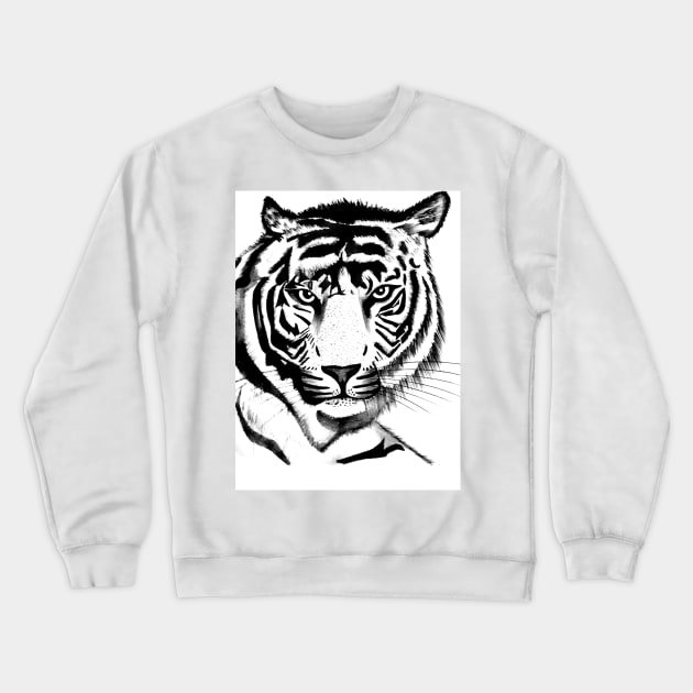 Tiger sketch Crewneck Sweatshirt by theju_arts